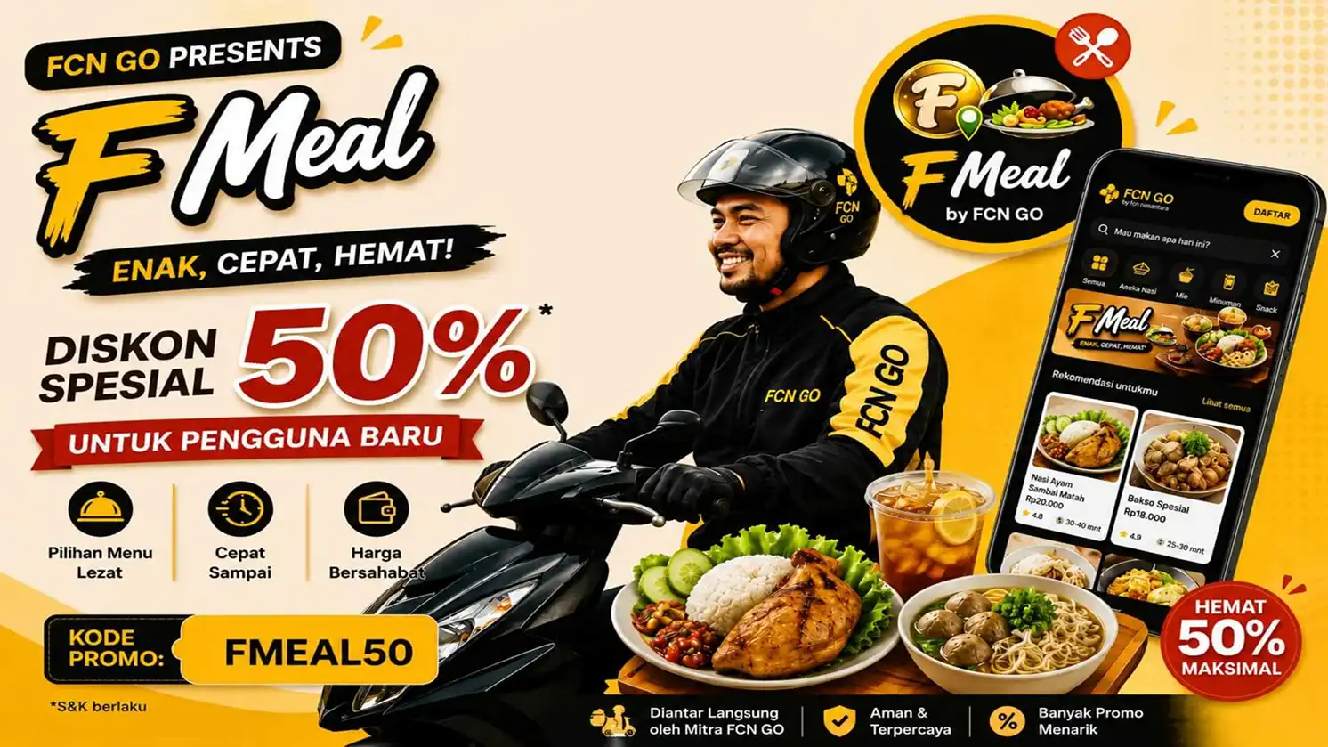Penawaran terbaik FCN GO — promo cashback